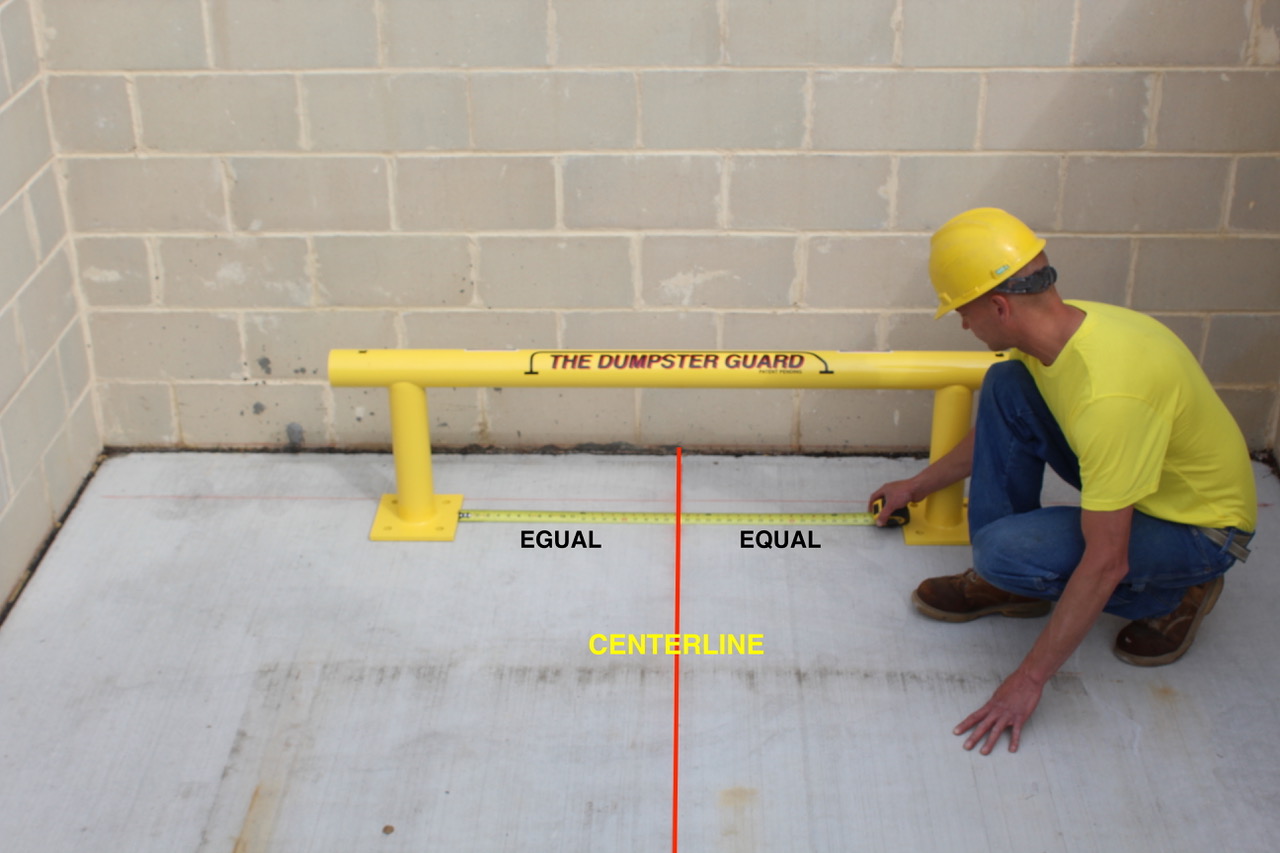 Rear Frame Dumpster Guard Rear Frame Dumpster Guard